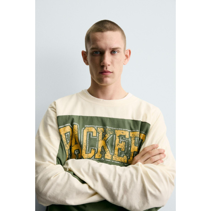 ФУТБОЛКА С ЭФФЕКТОМ ПОТЕРТОСТИ NFL GREEN BAY PACKERS