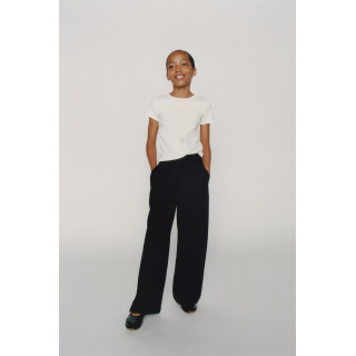 ФУТБОЛКА В РУБЧИК С АППЛИКАЦИЕЙ ИЗ ДРАГОЦЕННОСТЕЙ