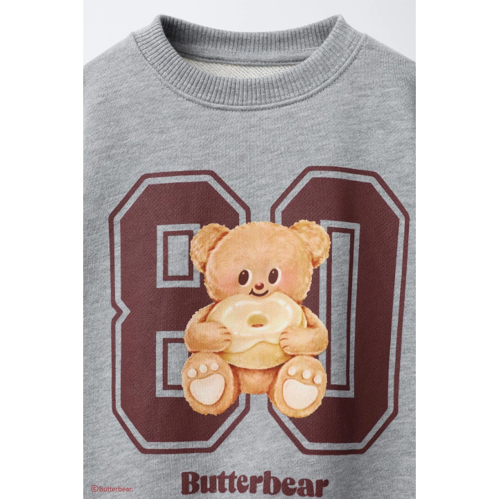 Свитшот с принтом butterbear ©