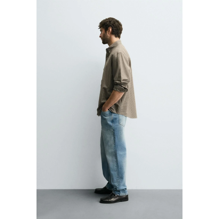 РУБАШКА КЛАССИЧЕСКОГО КРОЯ В КЛЕТКУ