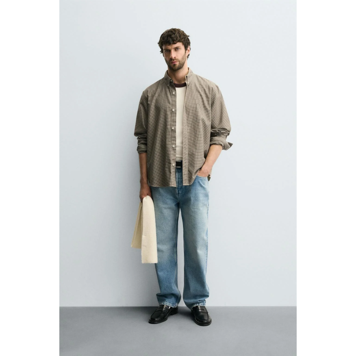 РУБАШКА КЛАССИЧЕСКОГО КРОЯ В КЛЕТКУ