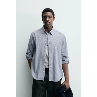 РУБАШКА В КЛЕТКУ ИЗ РЕЛЬЕФНОЙ ТКАНИ