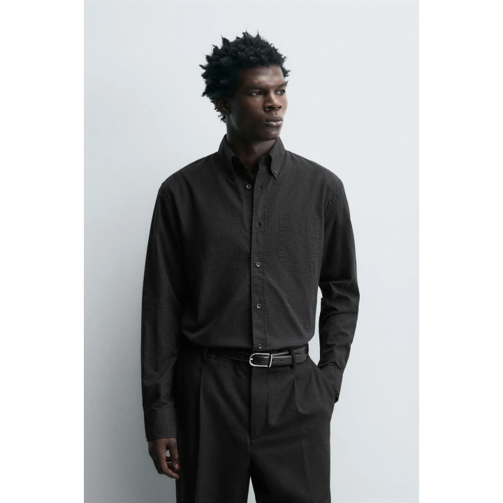 Рубашка в клетку свободного кроя limited edition