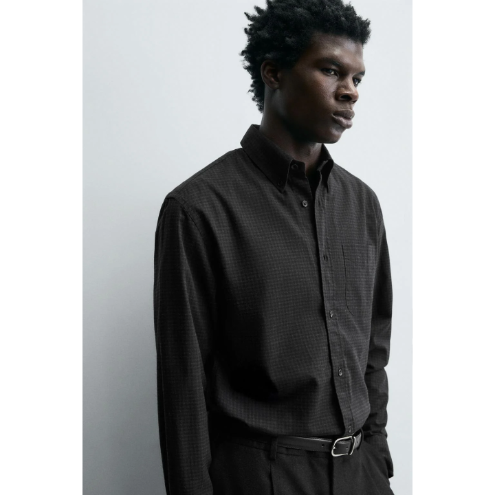 Рубашка в клетку свободного кроя limited edition