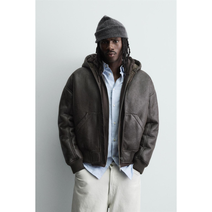 ДУБЛЕНКА ИЗ ИСКУССТВЕННОЙ КОЖИ