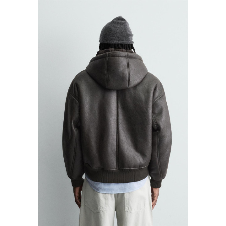 ДУБЛЕНКА ИЗ ИСКУССТВЕННОЙ КОЖИ