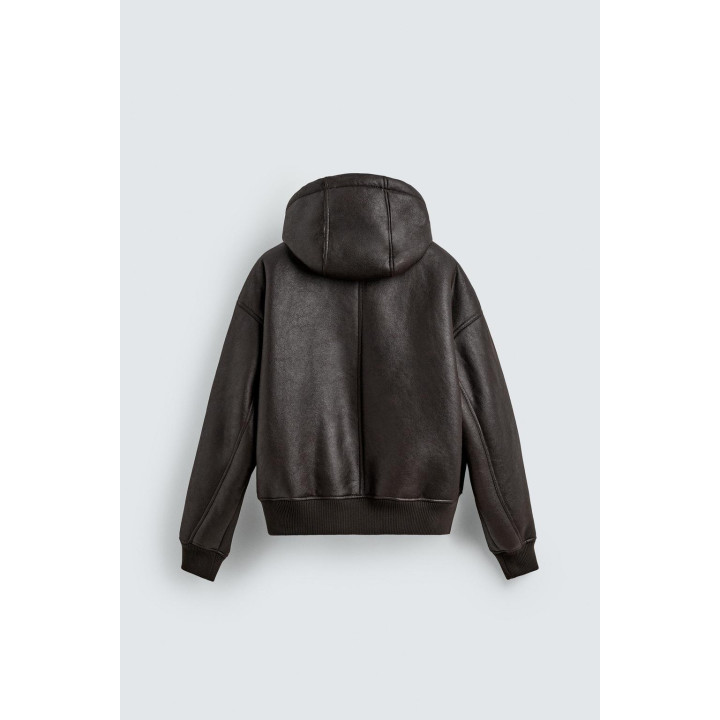 ДУБЛЕНКА ИЗ ИСКУССТВЕННОЙ КОЖИ