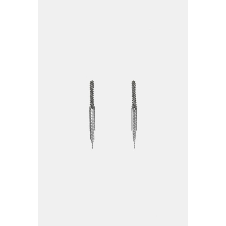 Длинные серьги с блеском