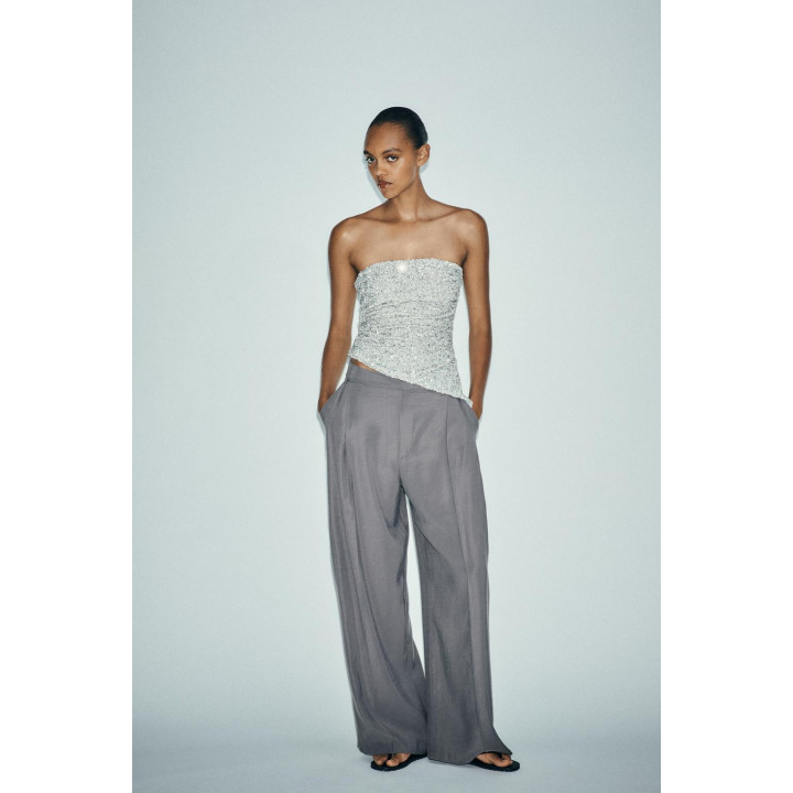 ТОП БЕЗ БРЕТЕЛЕЙ С ПАЙЕТКАМИ