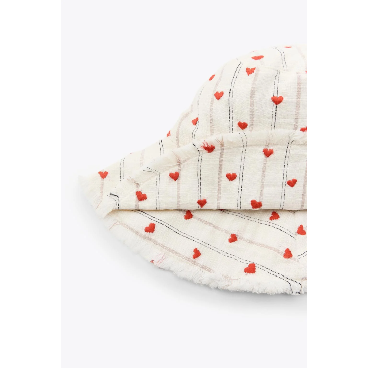 ПОЛОСАТАЯ ПАНАМА С ВЫШИВКОЙ «СЕРДЦА»