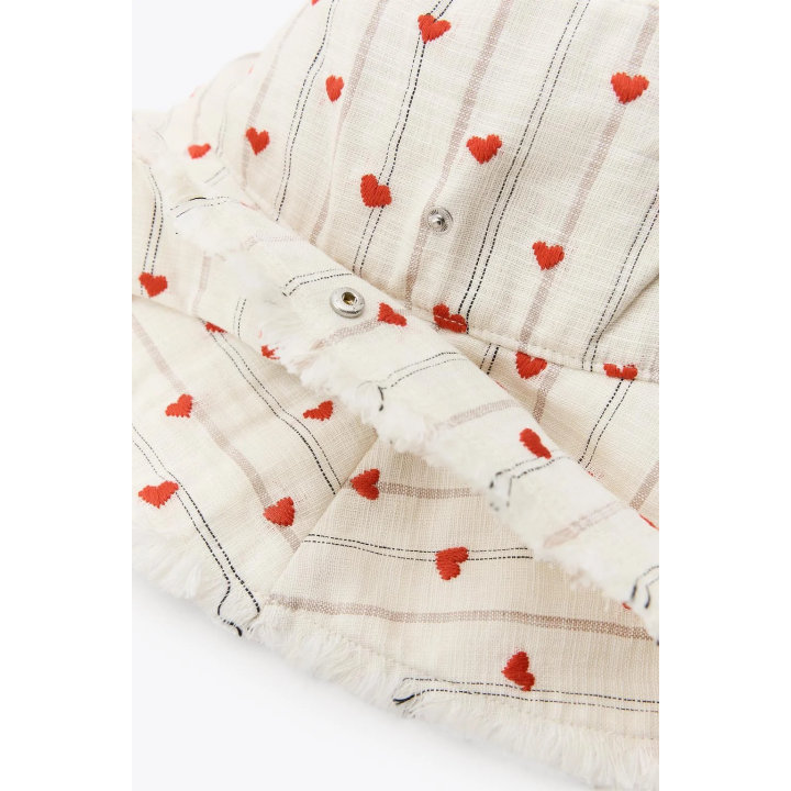 ПОЛОСАТАЯ ПАНАМА С ВЫШИВКОЙ «СЕРДЦА»