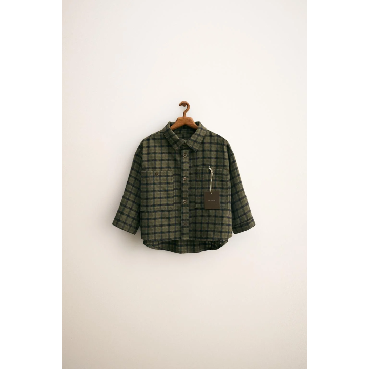 Рубашка с клетчатым узором zara timeless