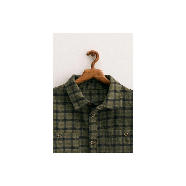 Рубашка с клетчатым узором zara timeless