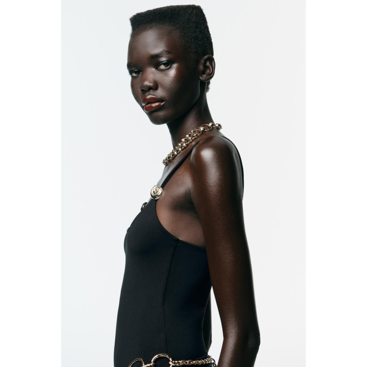 БОДИ ИЗ ПОЛИАМИДА С РАКУШКАМИ