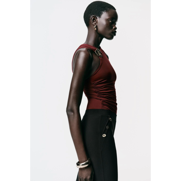 БОДИ ИЗ ПОЛИАМИДА С ФУРНИТУРОЙ