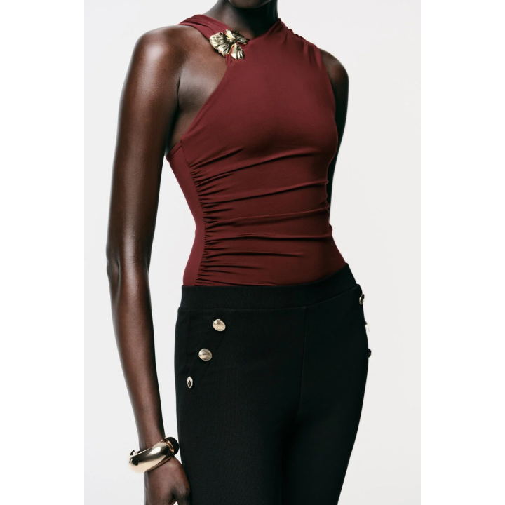 БОДИ ИЗ ПОЛИАМИДА С ФУРНИТУРОЙ