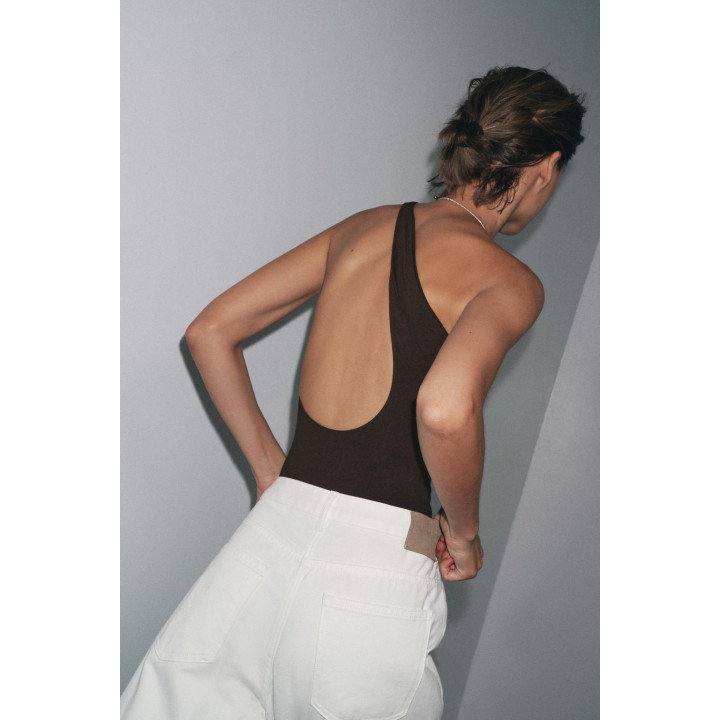 БОДИ АСИММЕТРИЧНОГО КРОЯ ИЗ ПОЛИАМИДА