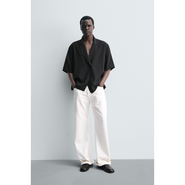 РУБАШКА-КИМОНО СТРУЯЩЕГОСЯ ПОКРОЯ