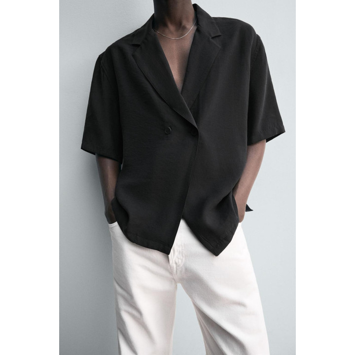 РУБАШКА-КИМОНО СТРУЯЩЕГОСЯ ПОКРОЯ