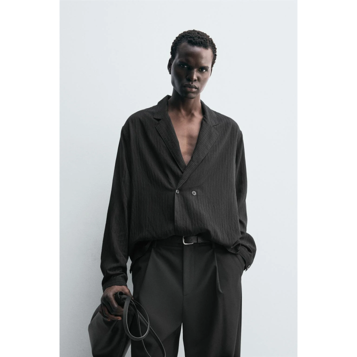 РУБАШКА-КИМОНО В ПОЛОСКУ