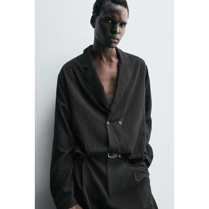 РУБАШКА-КИМОНО В ПОЛОСКУ