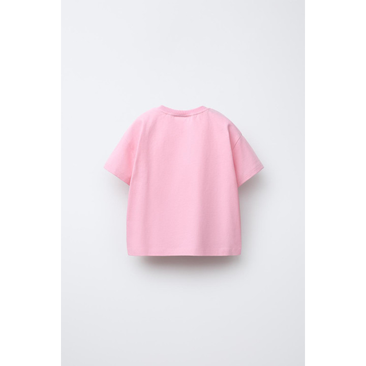 ФУТБОЛКА С КОМБИНИРОВАННЫМ СЕРДЦЕМ ИЗ ПОПЛИНА