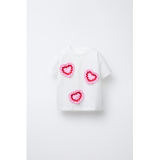 ФУТБОЛКА С СЕРДЕЧКАМИ ИЗ ПОПЛИНА