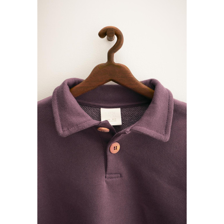 ZARA TIMELESS - ТОЛСТОВКА С ВОРОТНИКОМ ПОЛО