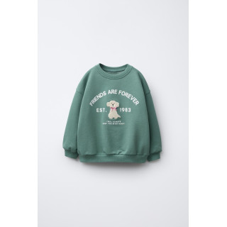 ТОЛСТОВКА С МАХРОВОЙ АППЛИКАЦИЕЙ