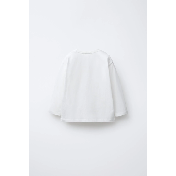 ФУТБОЛКА С АНИМАЛИСТИЧЕСКИМ ПРИНТОМ И БАНТИКОМ