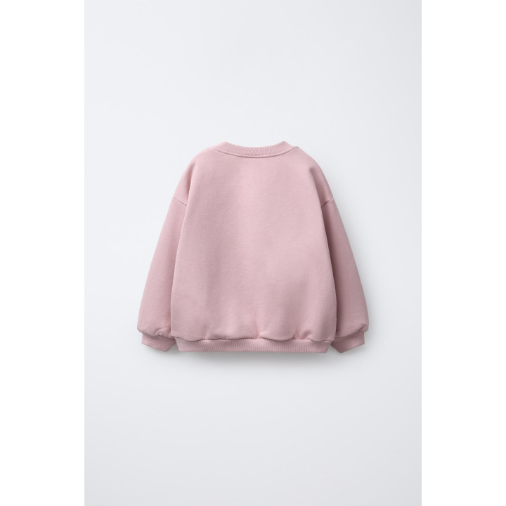 ТОЛСТОВКА С БАНТОМ И ВЕЛЮРОМ