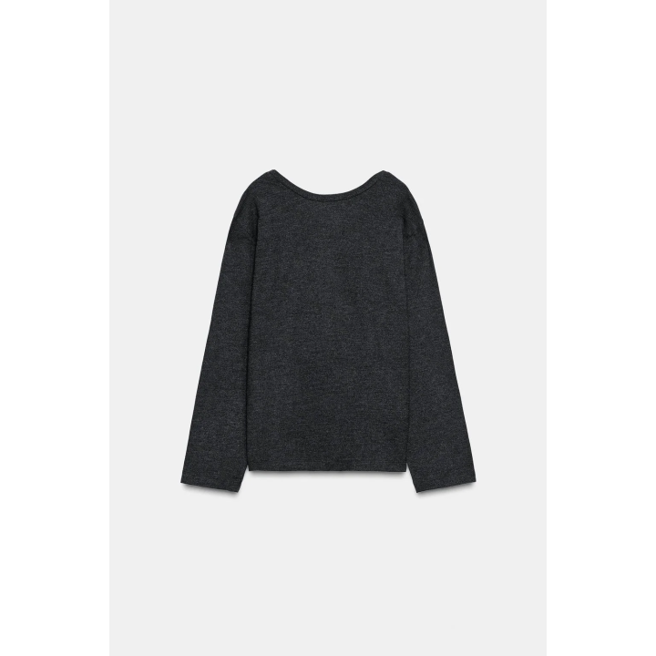 Мягкая топ с драпировкой на спине