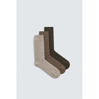 Набор из 3 пар базовых ребристых носков