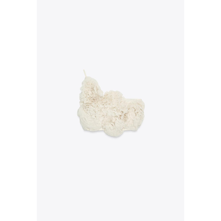 УКОРОЧЕННЫЙ ТОП С ЦВЕТАМИ