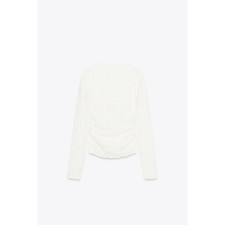 ТОП ИЗ МЯГКОГО КРУЖЕВА СО СБОРКАМИ