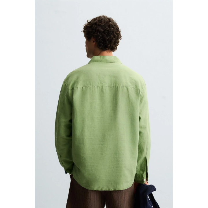 РУБАШКА ПОЛО ИЗ ХЛОПКА И ЛЬНА