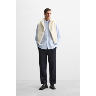 Рубашка из хлопка и льна