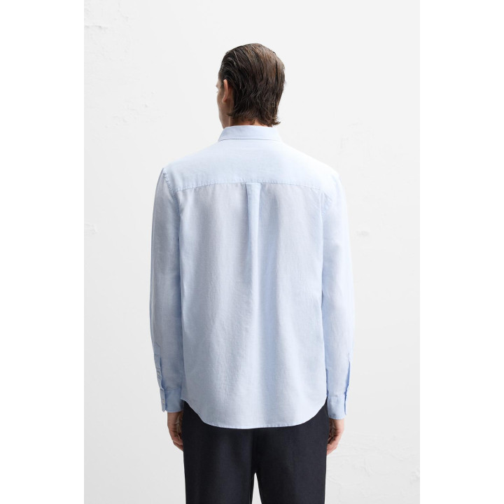 Рубашка из хлопка и льна