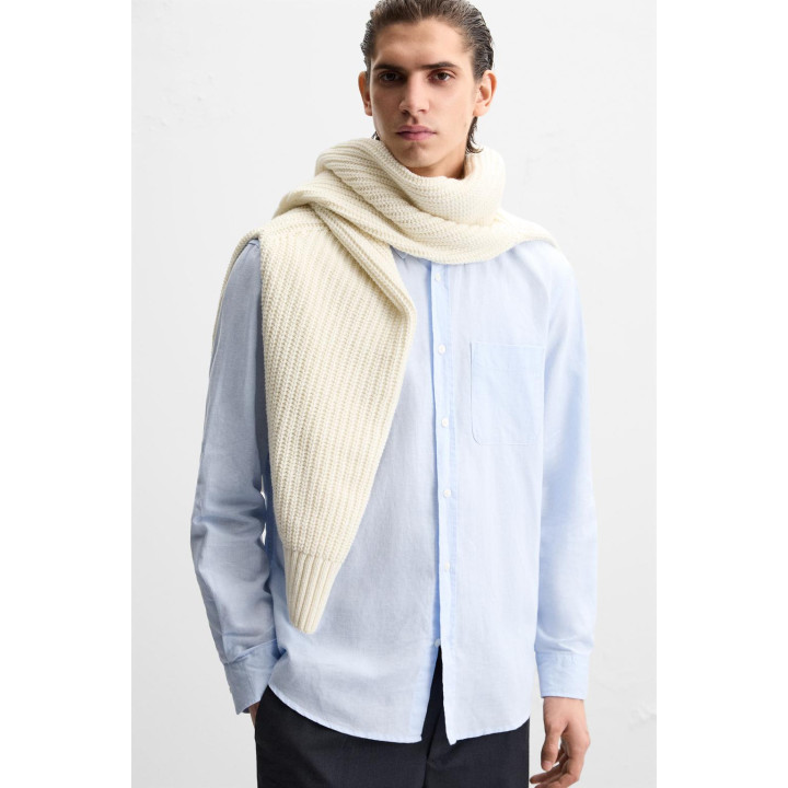 Рубашка из хлопка и льна