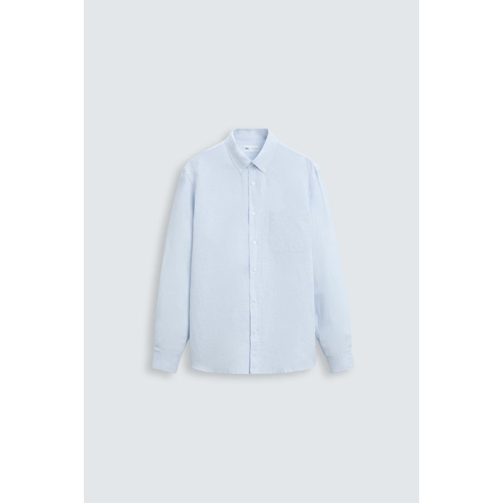 Рубашка из хлопка и льна