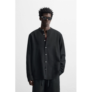 Рубашка из хлопка и льна