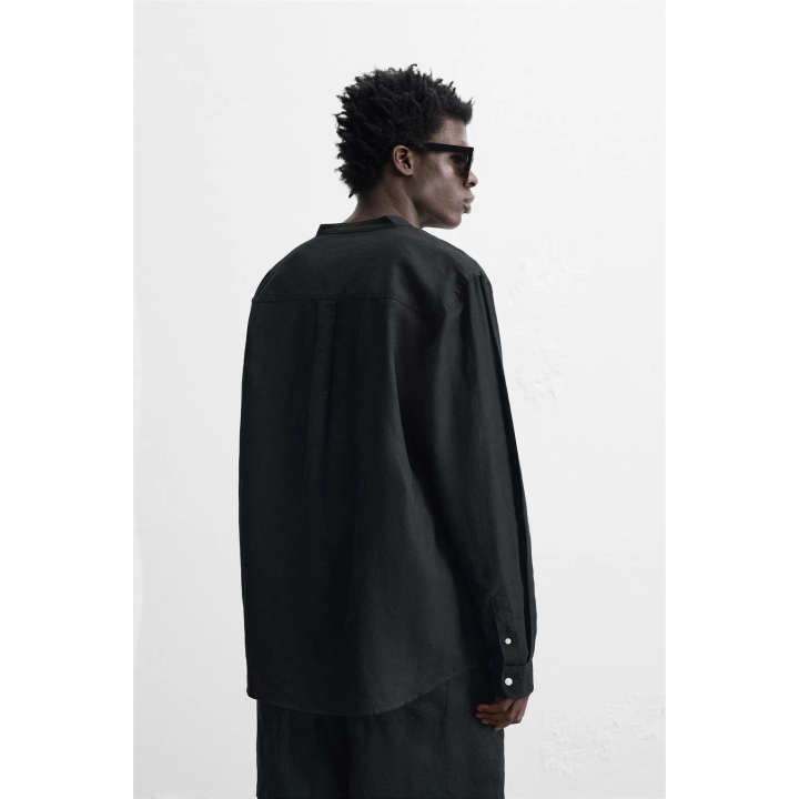 Рубашка из хлопка и льна