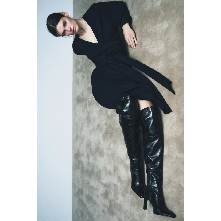 КОЖАНЫЕ САПОГИ НА ВЫСОКОМ КАБЛУКЕ — LIMITED EDITION