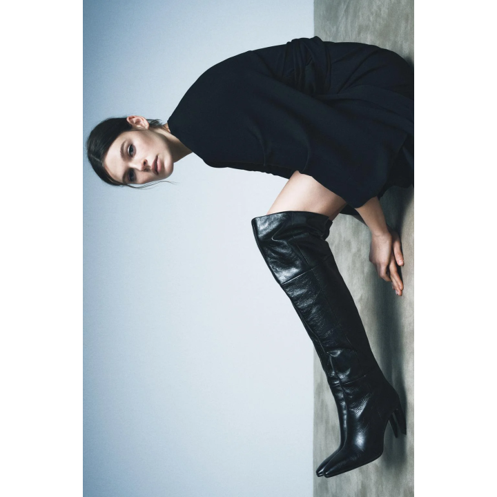 КОЖАНЫЕ САПОГИ НА ВЫСОКОМ КАБЛУКЕ — LIMITED EDITION