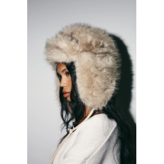 ШАПКА-УШАНКА ИЗ ИСКУССТВЕННОГО МЕХА