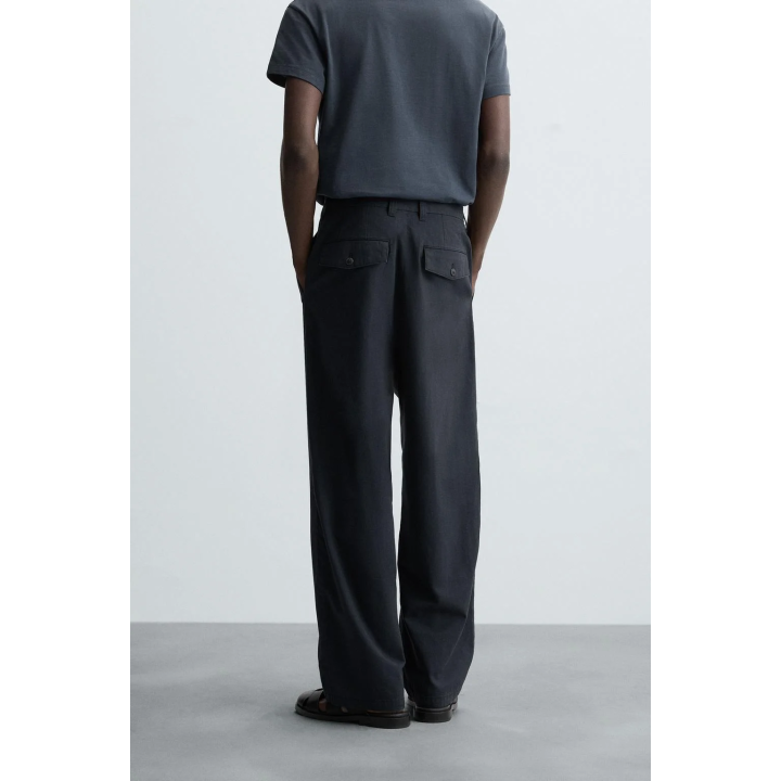 БРЮКИ REGULAR FIT ИЗ ТКАНИ С УЗОРОМ