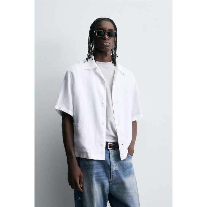 РУБАШКА RELAXED FIT ИЗ 100% КОНОПЛИ