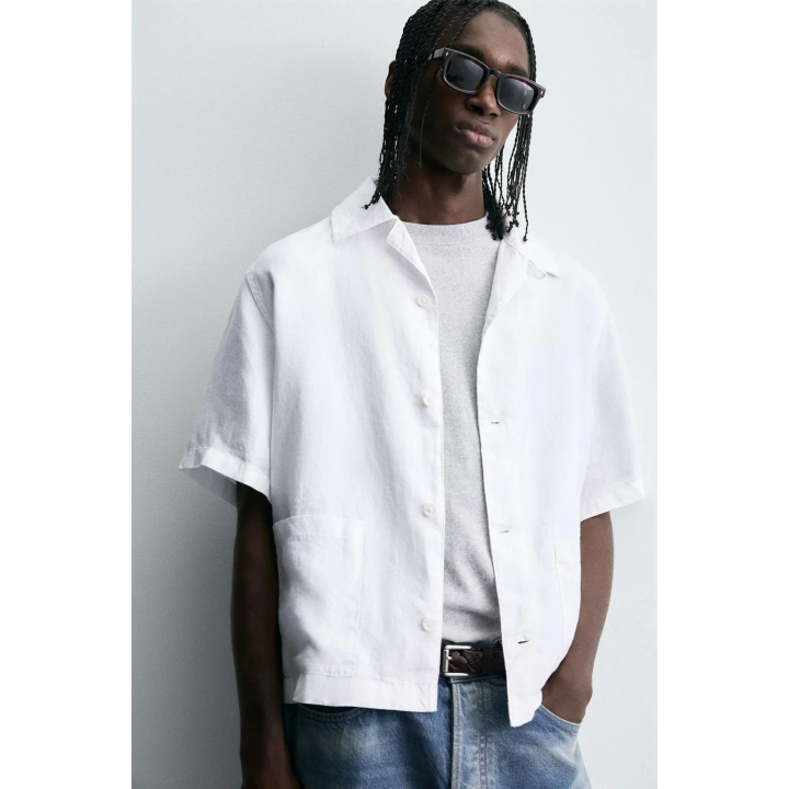 РУБАШКА RELAXED FIT ИЗ 100% КОНОПЛИ