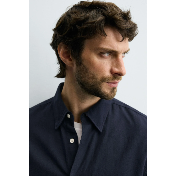 Рубашка в клетку из фланели