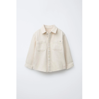 КУРТКА-РУБАШКА ИЗ СТРУЯЩЕЙСЯ ТКАНИ НА КНОПКАХ